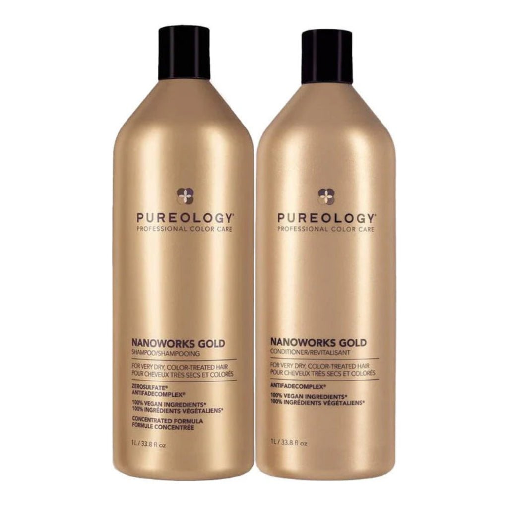 Pureology Nanoworks Gold Shampoo & Conditioner Duo 266 ml and 1000ml